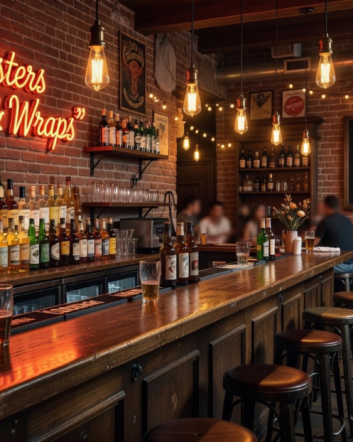 Ambiente interior de Busters Beer & Wraps
